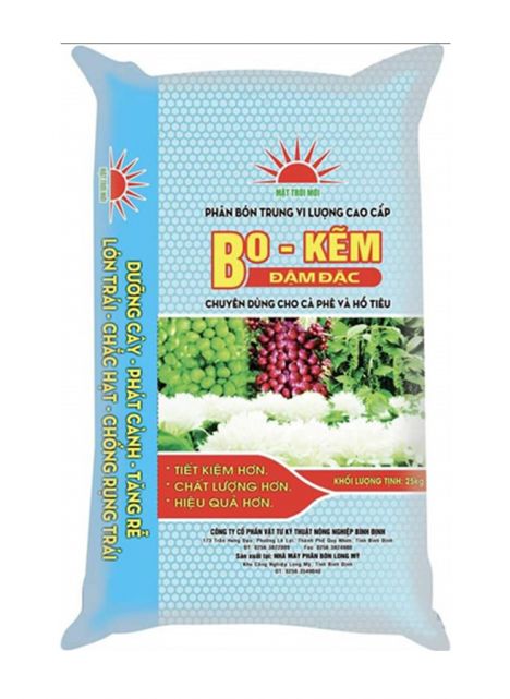 Trung vi lượng bo zn 25Kg Trung vi lượng bo zn 25Kg